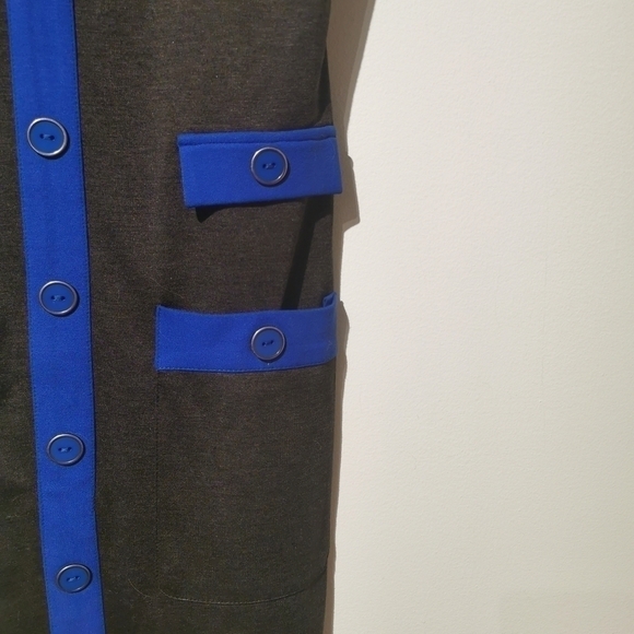 New with tags Amelia small gray blue blazer dress - Picture 5 of 12